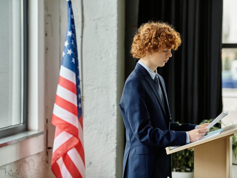 Teenager Addresses the UN Model Conference
